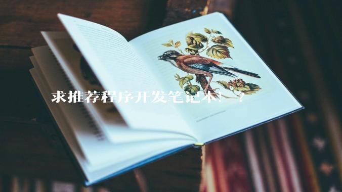 求推荐程序开发笔记本！?