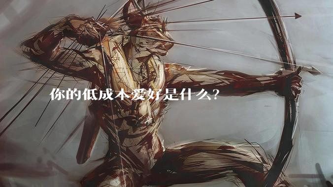 你的低成本爱好是什么？
